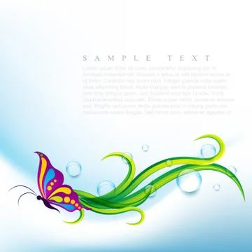 Butterfly eco Illustrazione stock