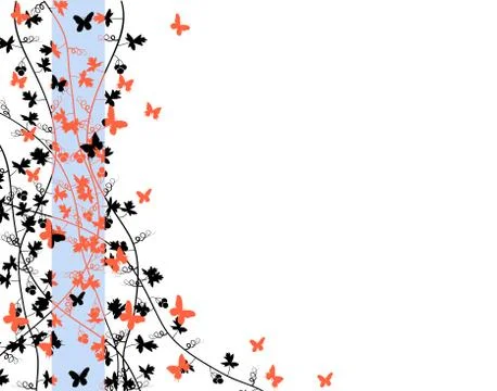 Butterfly edge Stock Illustration