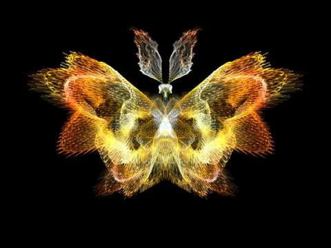 Butterfly Elements 스톡 일러스트