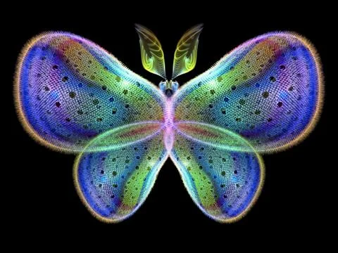 Butterfly Elements Stock Illustration
