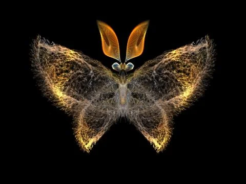 Butterfly Elements Stock Illustration