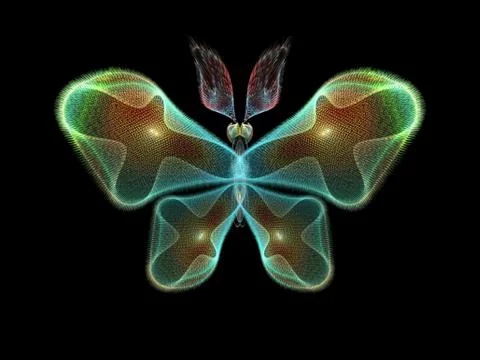 Butterfly Elements Illustrazione stock