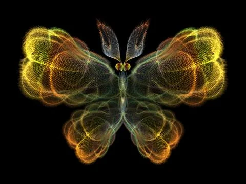 Butterfly Elements Stockillustratie