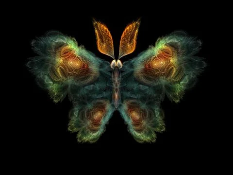 Butterfly Elements Stockillustratie