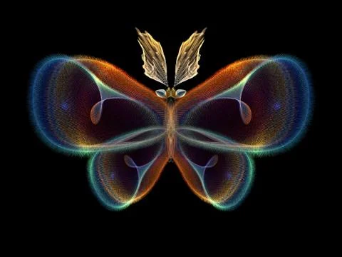 Butterfly Elements Illustrazione stock