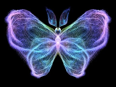 Butterfly Elements Illustrazione stock