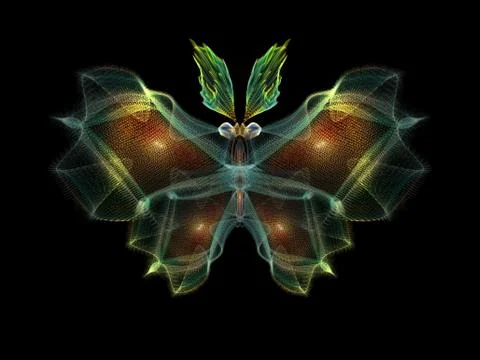 Butterfly Elements 스톡 일러스트