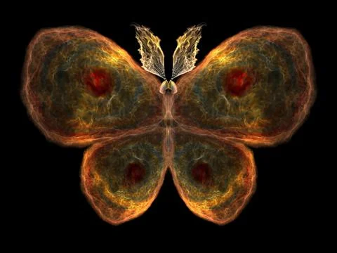 Butterfly Elements Illustrazione stock