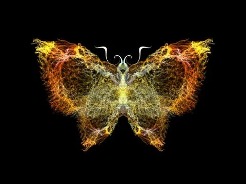 Butterfly Elements Illustrazione stock