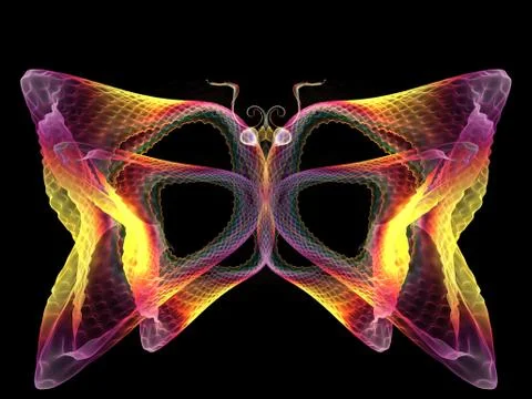 Butterfly Elements 스톡 일러스트