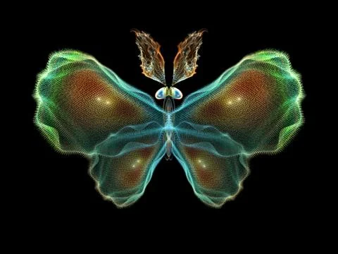 Butterfly Elements Illustrazione stock