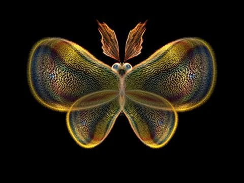 Butterfly Elements Illustrazione stock