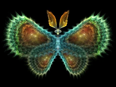 Butterfly Elements 스톡 일러스트