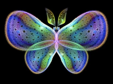 Butterfly Elements Stockillustratie