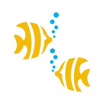 Butterfly fish illustration vector design Stock Illustration