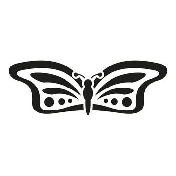 Butterfly flat design icon vector graphic illustration Stock Illustration