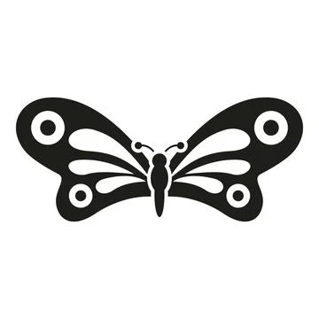 Butterfly flat icon representing nature freedom and elegance Stock Illustration
