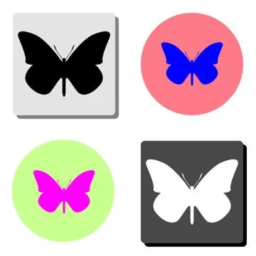 Butterfly. flat vector icon Stock Illustration