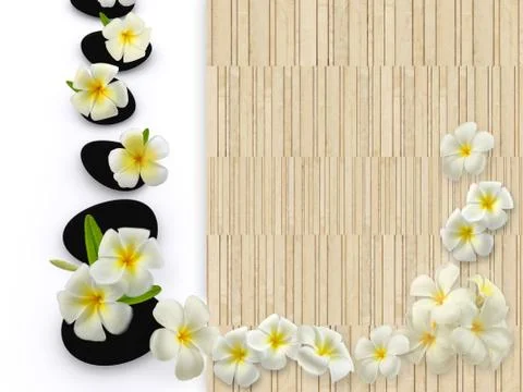 Butterfly on flowers Stock Illustration