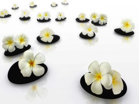Butterfly on flowers Illustrazione stock