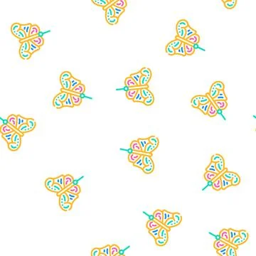 Butterfly form kite vector seamless pattern 스톡 일러스트