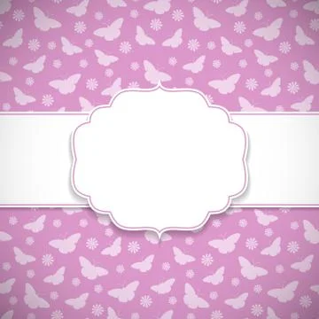 Butterfly frame Stock Illustration