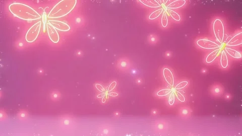 Butterfly Heaven: Soft Light Backround with Bright Neon. Stock Footage 330320346