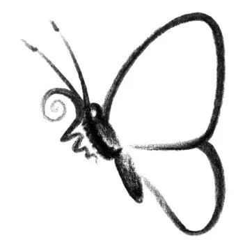 Butterfly icon Stock Illustration