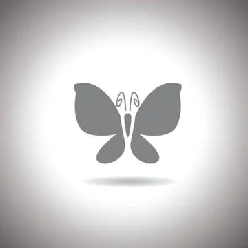 Butterfly icon Stock Illustration