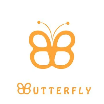Butterfly icon Stock Illustration