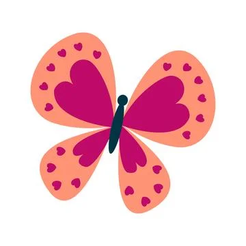 Butterfly icon isolated on white background for your web and mobile Stock Illustration