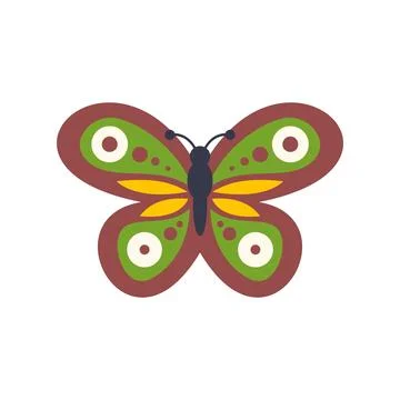 Butterfly icon vector drawing on white background Stock Illustration
