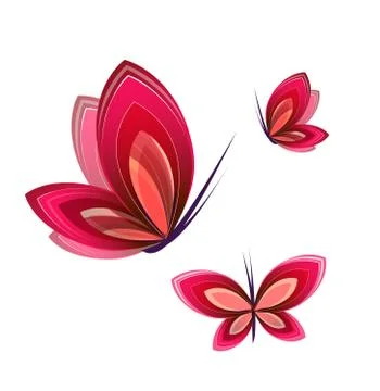 Butterfly icon, vector Stock Illustration