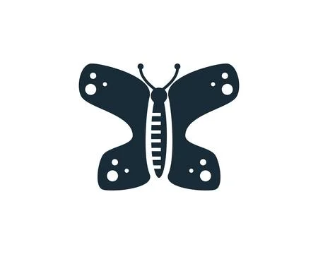 Butterfly Icon Vector Logo Template Illustration Design Stock Illustration