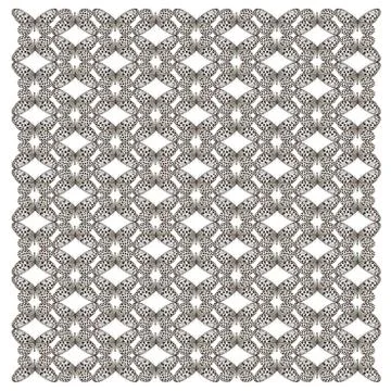 Butterfly Idea hypermnestra, in repeated pattern, in front of white backgroun Foto stock