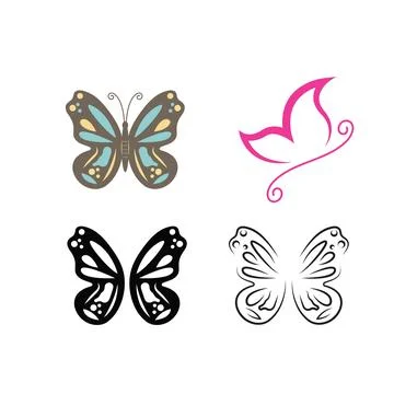 Butterfly illustration vector design Stock Illustration