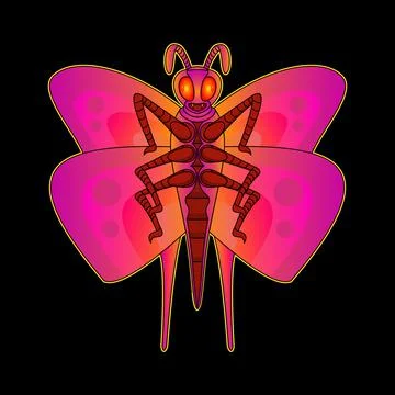 Butterfly Ilustration Vector Stock Illustration