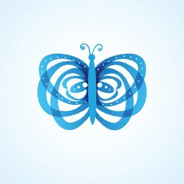 Butterfly isolated on white background Stock Illustration