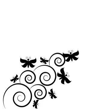 Butterfly isolated on white background Stock Illustration