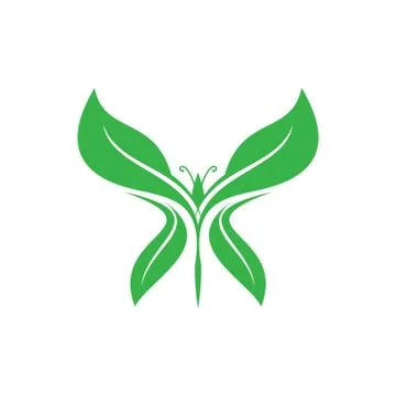 Butterfly leaf Stock Illustration