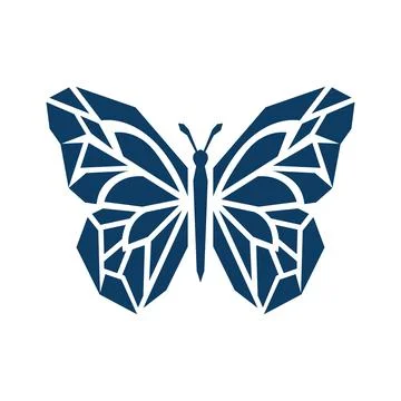 Butterfly Logo Design with Elegant Nature Transformation Concept. Illustration