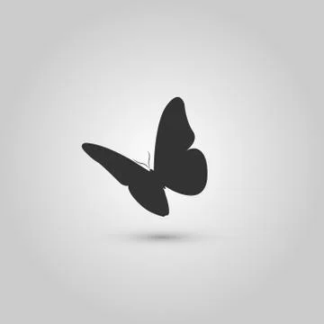 Butterfly logo design Illustrazione stock