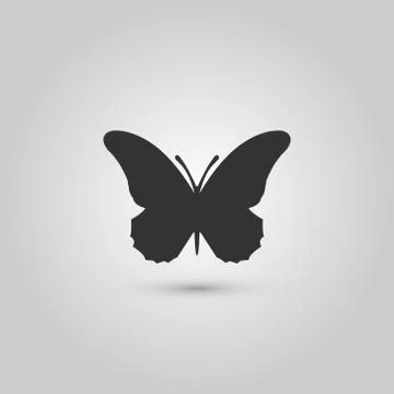 Butterfly logo design Illustrazione stock