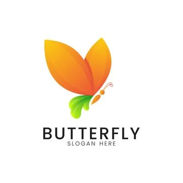 Butterfly Logo Design Vector Template Stock Illustration