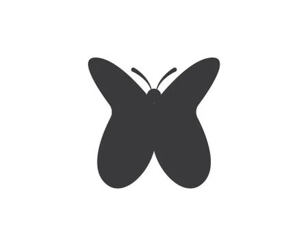 Butterfly logo icon  vector template Stock Illustration