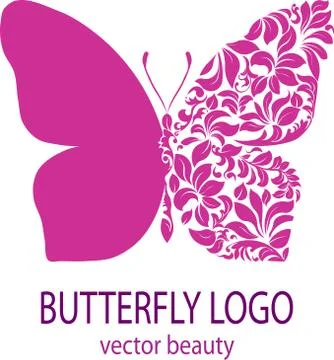 Butterfly logo Stock Illustration