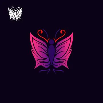 Butterfly logo Stock Illustration