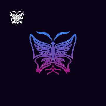 Butterfly logo Stock Illustration