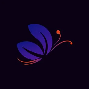 Butterfly logo Stock Illustration