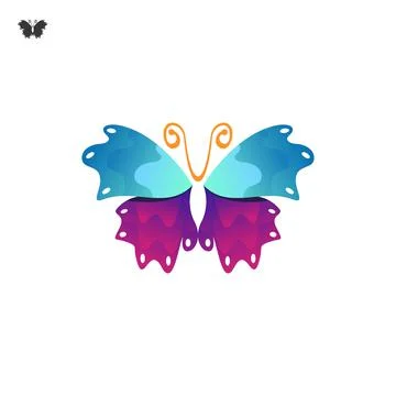 Butterfly logo Stock Illustration